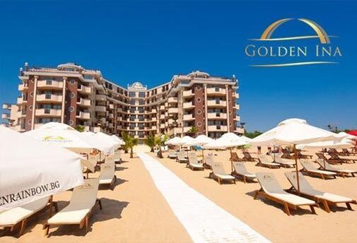 ЛЯТО в Слънчев бряг, Хотел Голдън Ина 4*: Нощувка на база All Inclusive + басейн, чадър и шезлонг на цена от  42.50 лв. на ЧOВЕК