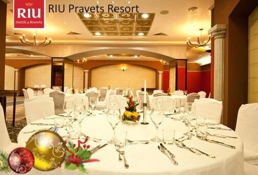 КОЛЕДА в RIU PRAVETS RESORT 4*: ЕДНА Нощувка със закуска и ВЕЧЕРЯ за 169 лв. за ДВАМА + Wellness пакет + Безплатно Дете до 10 г.