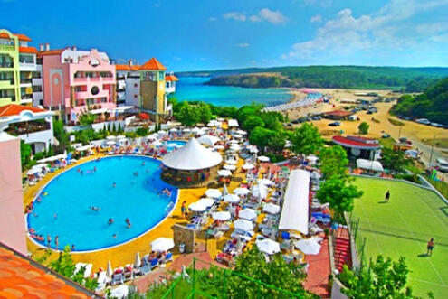 ЛЮБИМ ХОТЕЛ в СИНЕМОРЕЦ, БЕЛА ВИСТА 4*: Нощувка на база ALL INCLUSIVE само за 40.80 лв. на ден на ЧОВЕК + БАСЕЙН + Дете до 11.99 год. БЕЗПЛАТНО