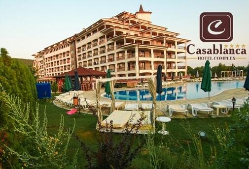 Цяло Лято в Обзор, хотел Казабланка 4* Нощувка на база All Inclusive за 43 лв. на Човек + БАСЕЙН + Чадър и ШЕЗЛОНГ